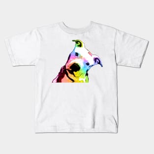 Pit bull | Rainbow Series | Pop Art Kids T-Shirt